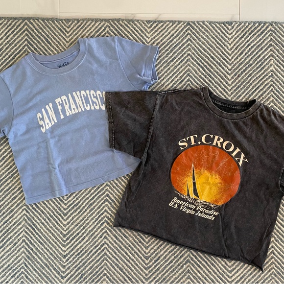 Brandy Melville graphic tee bundle - Picture 2 of 5